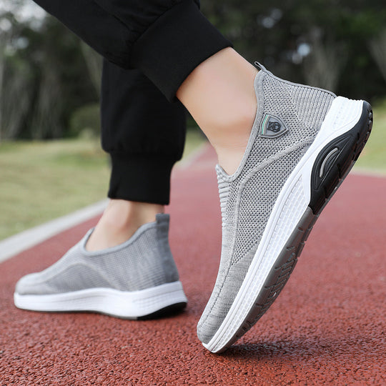 Damen Bequeme Slip-On Sneakers mit atmungsaktiver Mesh-Oberfläche und flexibler Sohle R&B