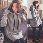 Damen Hoodie mit lässigem Print und Kapuze