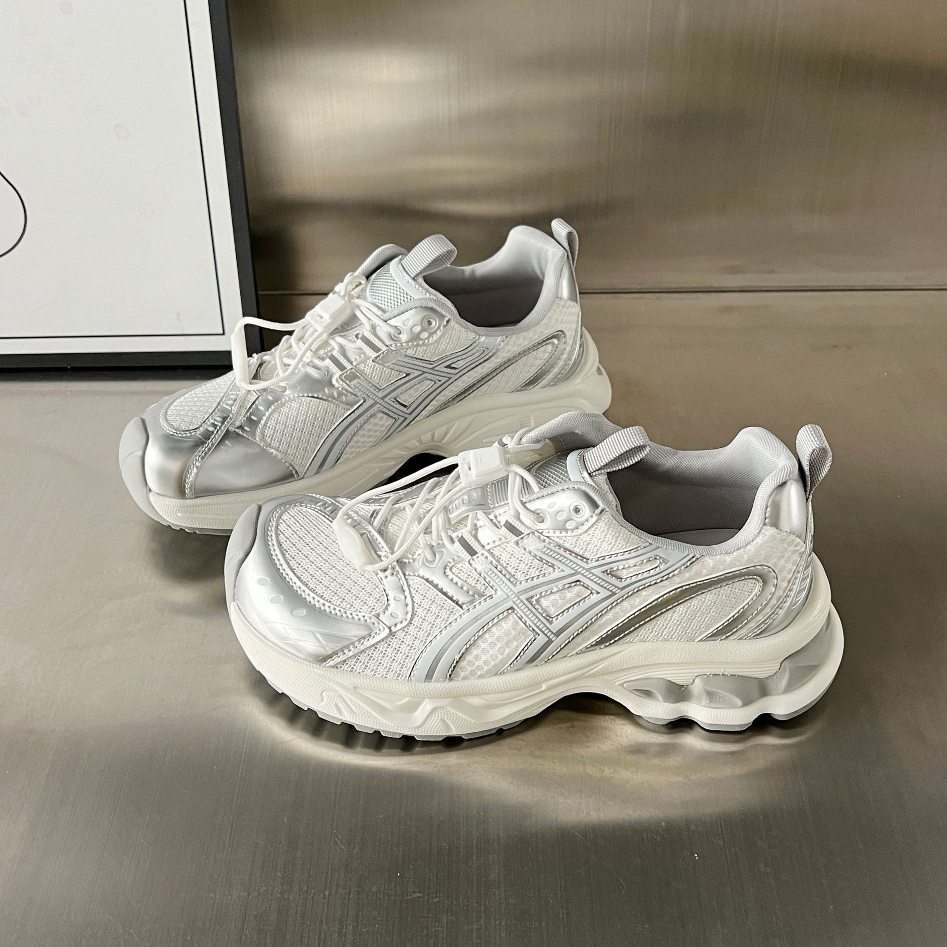 Damen Sportliche Lauf-Sneaker mit atmungsaktivem Mesh-Obermaterial und rutschfester Sohle R&B
