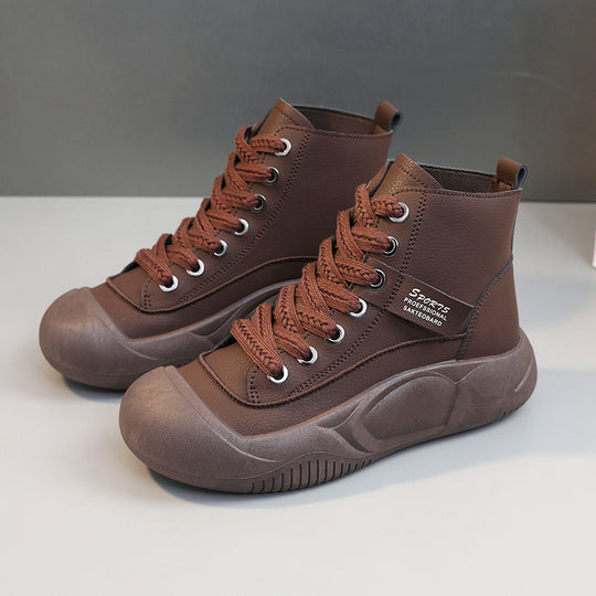 Damen trendige High-Top Sneakers mit rutschfester Sohle und atmungsaktivem Obermaterial R&B
