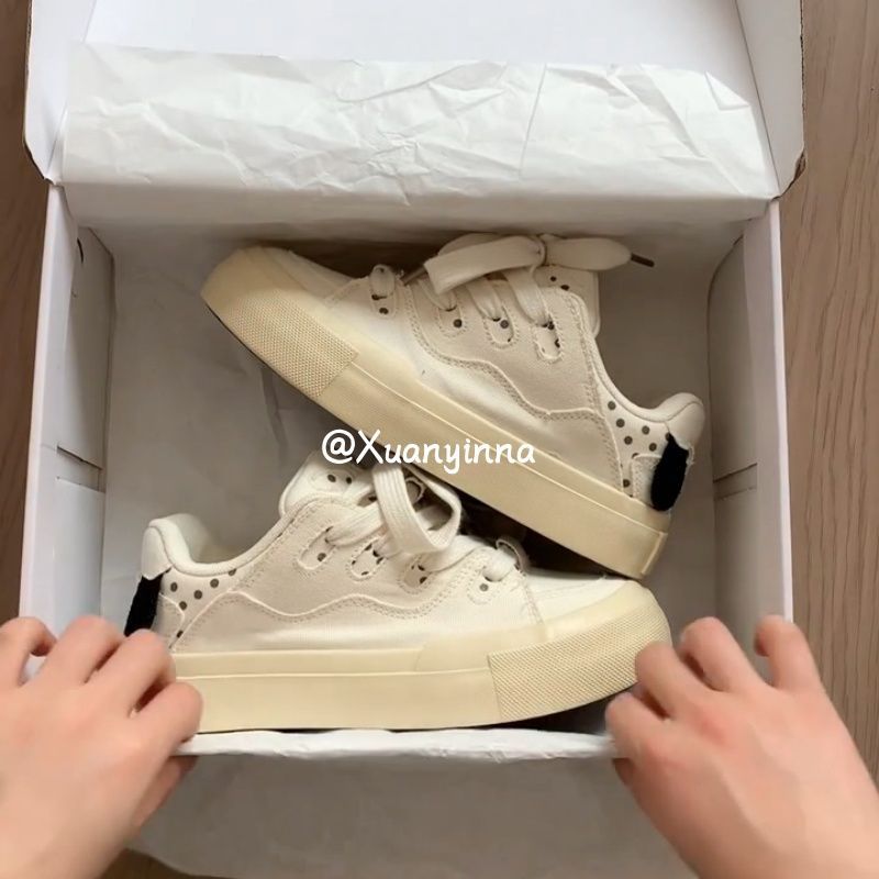 Damen Canvas Sneakers mit flexibler Gummisohle und atmungsaktivem Obermaterial