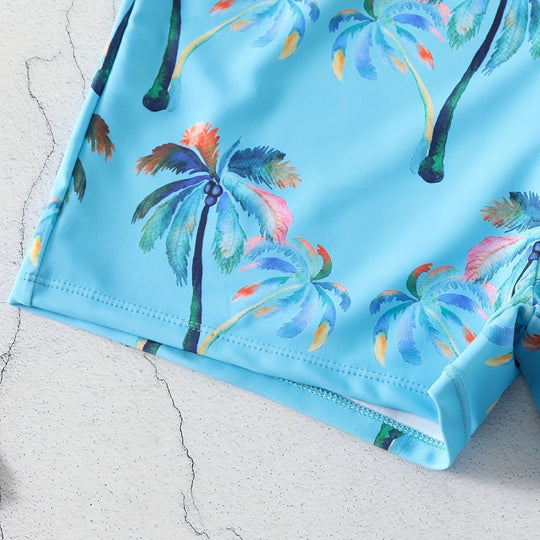 Damen Rüschen-Bikini-Top mit Shorts R&B
