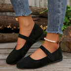 Damen Ballerinas mit elegantem Klettverschluss und atmungsaktivem Obermaterial R&B