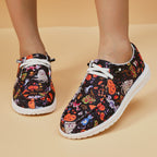 Damen Atmungsaktive Freizeitsneaker mit lustigem Halloween-Motiv R&B