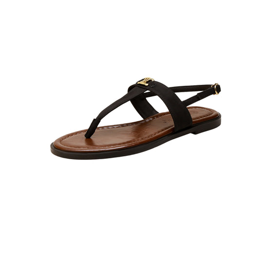 Damen Zehentrenner mit verstellbarem Riemen und eleganter Schnallen-Applikation R&B