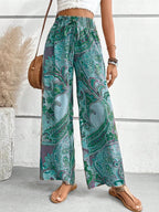 Damen Weite Hosen mit Paisleydruck R&B