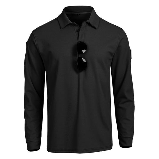 Herren funktionales Langarm-Polohemd R&B