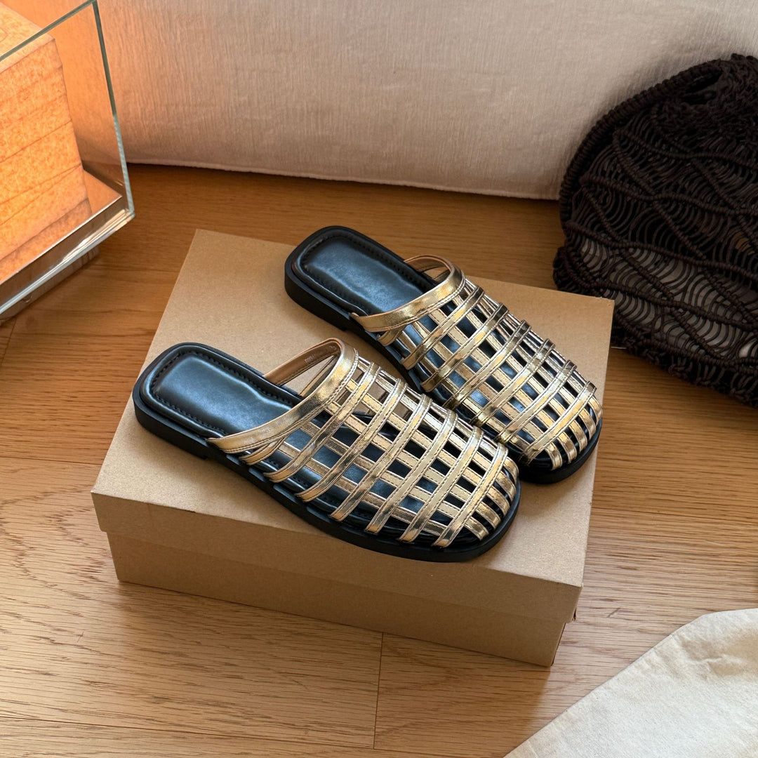 Damen Schicke Riemensandalen im modernen Flechtdesign R&B