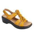 Damen Sandalen mit dekorativem Blumendesign und komfortablem Plateau-Riemen R&B