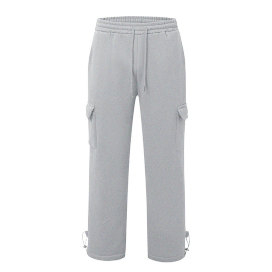 Herren nan Cargo-Jogginghose mit elastischem Bund, Kordelzug und verstellbarem Saum R&B