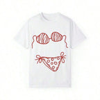 Damen oversized T-Shirt mit kreativem Bikinimotiv und lässigem Schnitt R&B