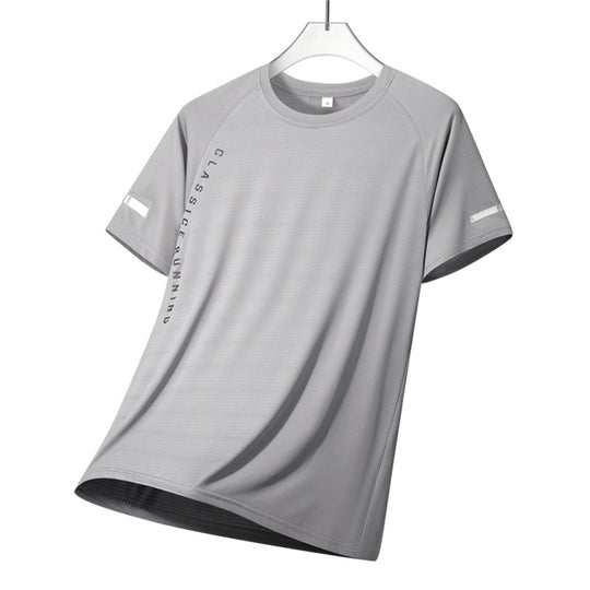 Herren nan atmungsaktives Funktionslaufshirt mit Raglanärmeln und reflektierenden Akzenten R&B