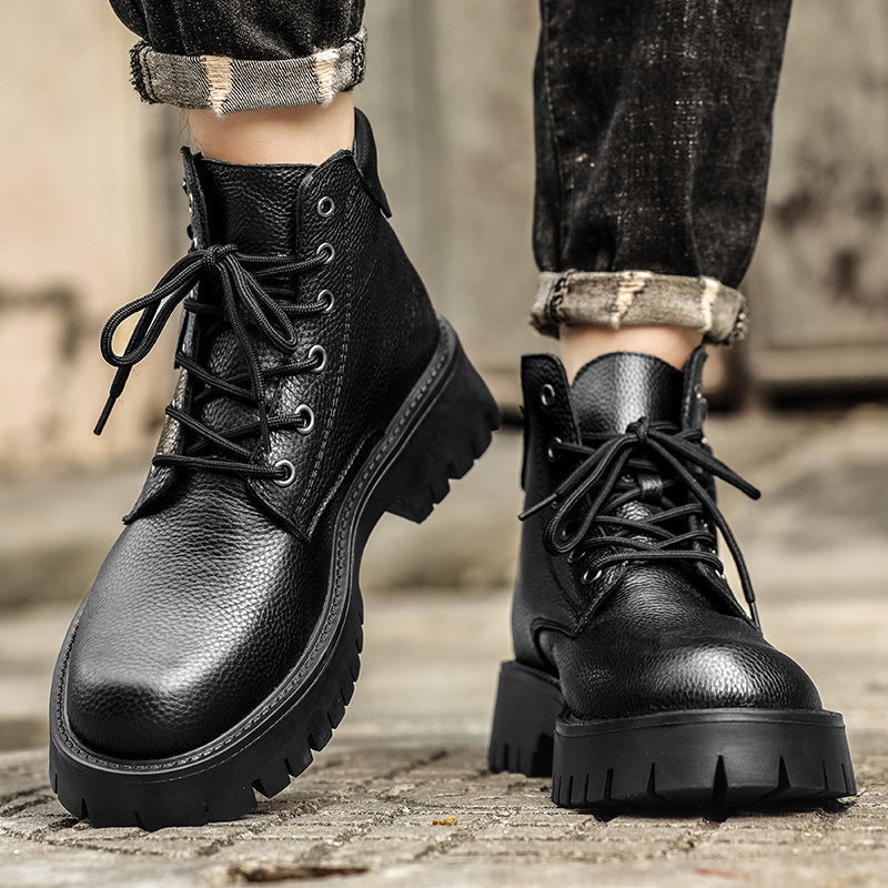 Damen Stiefeletten mit robustem Profil und seitlichem Reißverschluss