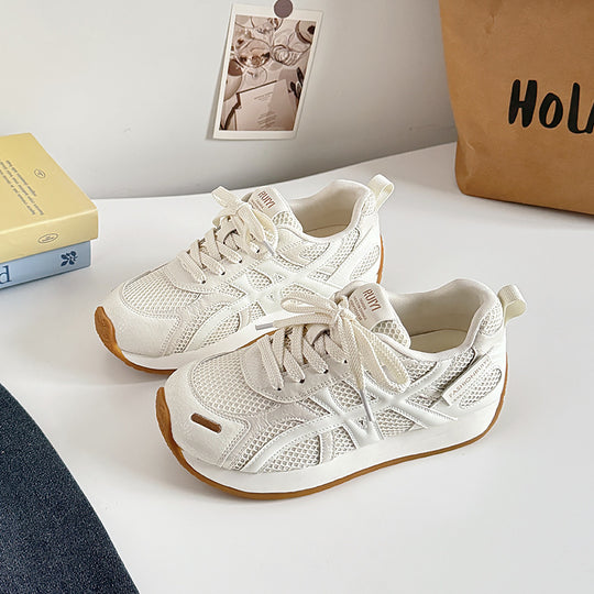 Damen Sportliche Sneakers mit atmungsaktiver Mesh-Oberfläche R&B