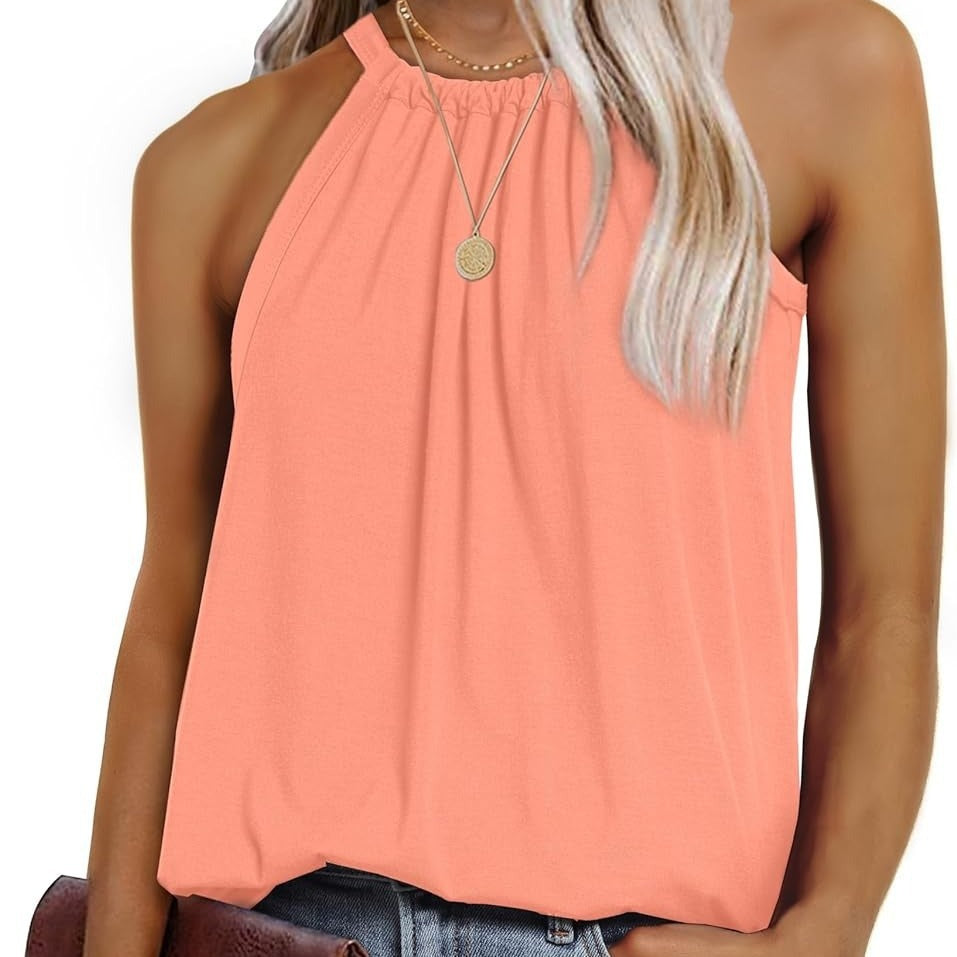 Damen Elegantes Trägershirt mit raffinierten Falten R&B