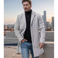 Herren Eleganter Wollmantel mit hochwertiger Verarbeitung R&B