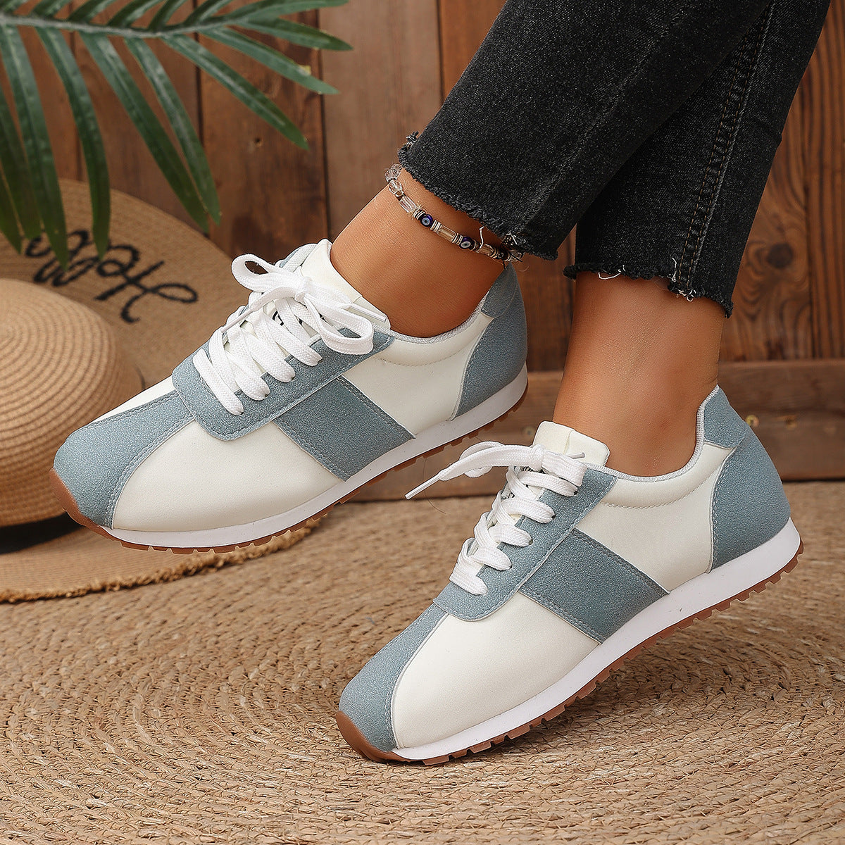 Damen Sportliche Sneaker mit modischen Farbakzenten R&B