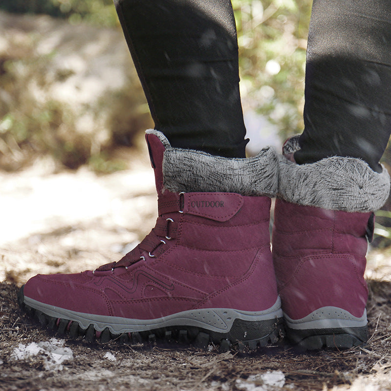 Damen Outdoor-Winterstiefel mit rutschfester Sohle und isolierendem Innenfutter R&B