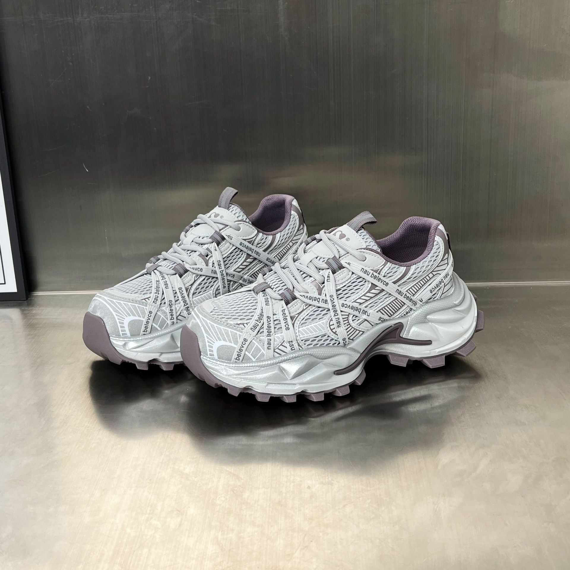 Damen Sportliche Lauf-Sneaker mit innovativem Mesh-Design und rutschfester Sohle R&B