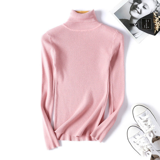 Damen Rollkragenpullover im feinen Rippenstrick R&B