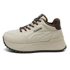 Damen Komfortable Plateau-Sneaker mit warmem Innenfutter R&B