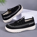 Damen Leichte Freizeit Sneakers mit elastischem Strickdesign und rutschfester Sohle R&B