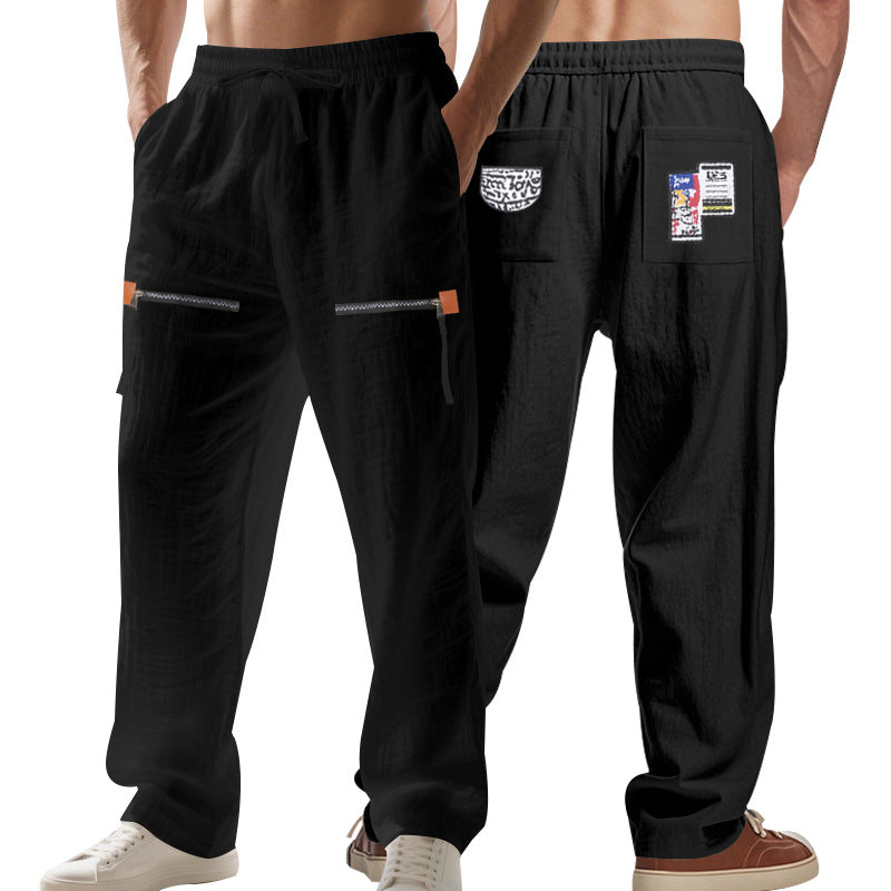 Herren Cargo-Hose mit multifunktionalen Taschen und elastischem Bund R&B