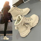 Damen hochformatige Sneakers mit stabiler Gummisohle und atmungsaktiver Innenpolsterung R&B