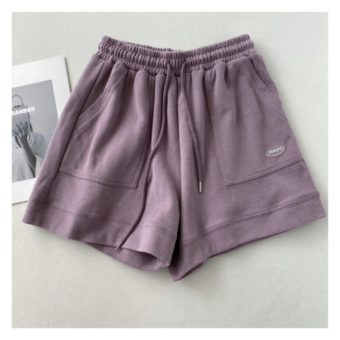 Damen lässige Jogging-Shorts mit elastischem Bund und praktischen Seitentaschen