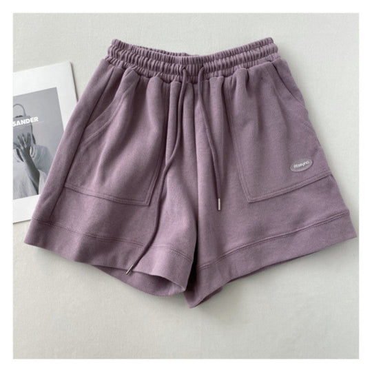 Damen lässige Jogging-Shorts mit elastischem Bund und praktischen Seitentaschen