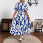 Damen Maxikleid mit fließendem Schnitt