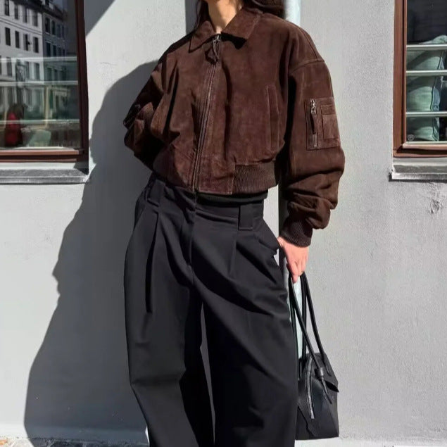 Damen cropped Bomberjacke R&B