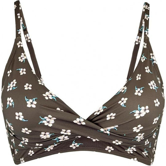 Damen Sportliches Bikini-Oberteil mit Wickel-Design R&B
