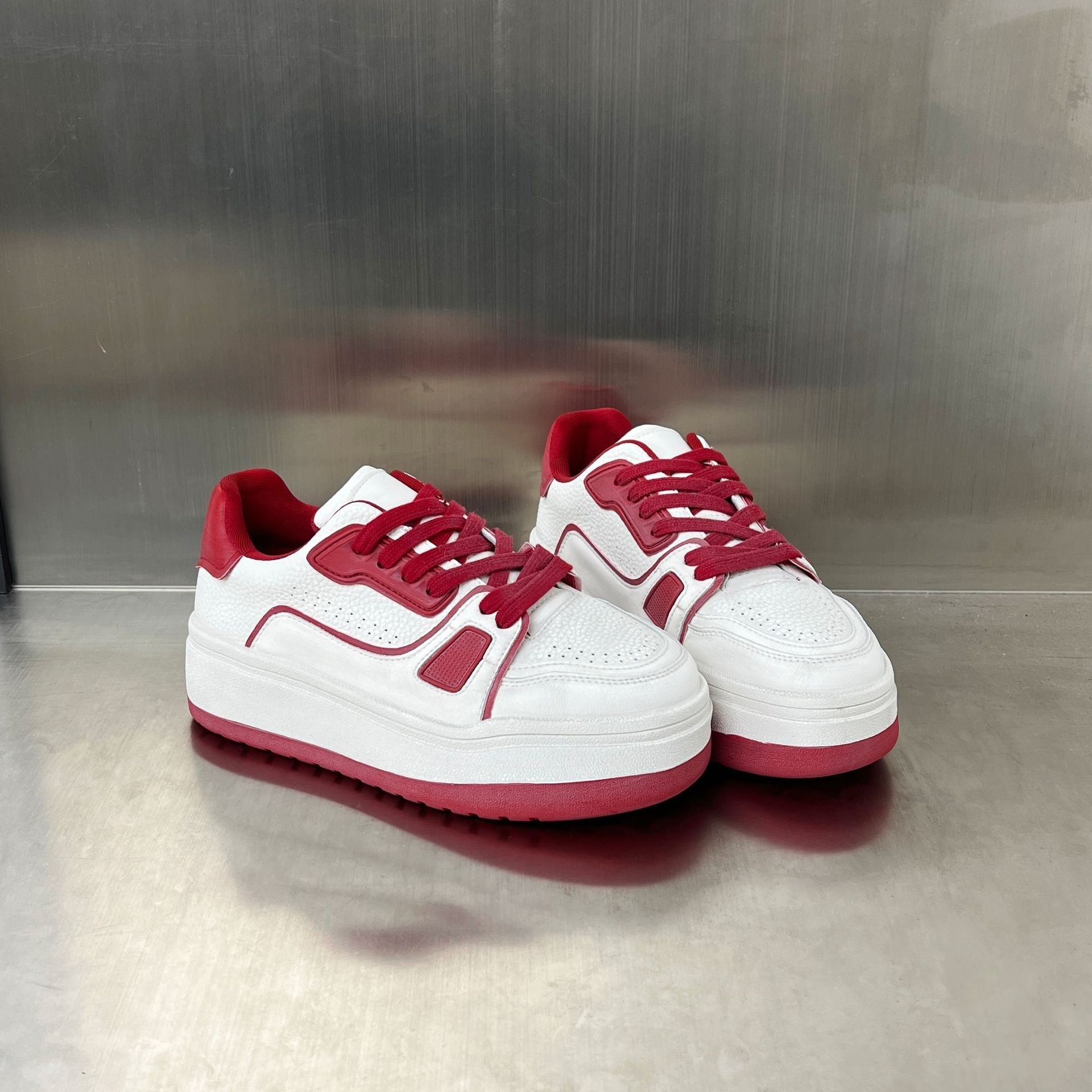 Damen Komfortable Plateau Sneakers mit atmungsaktivem Obermaterial R&B