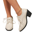 Damen Modische Schnürschuhe mit Blockabsatz