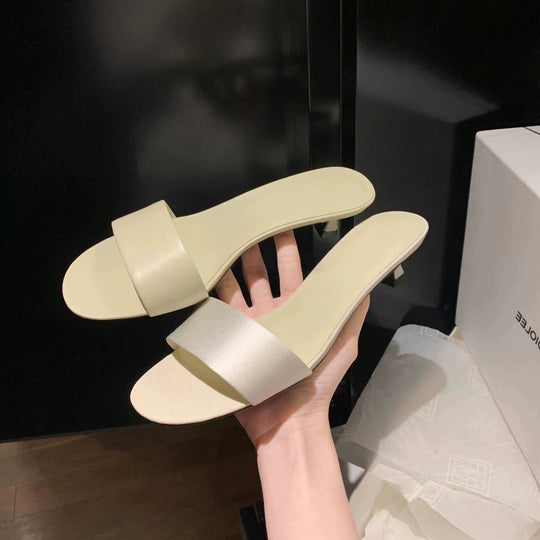 Damen Mules mit breitem Riemen und komfortablem Fußbett R&B