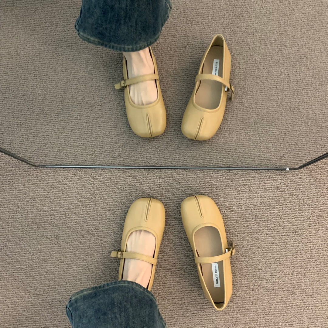 Damen elegante Ballerinas mit modischem Riemchen und komfortabler Passform R&B