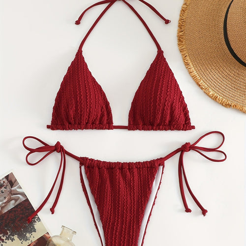 Damen Triangel-Bikini mit raffinierten Rüschen R&B