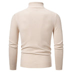 Herren eleganter Rollkragenpullover mit strukturiertem Design R&B