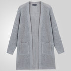 Herren Großer Strickcardigan mit tiefem Schnitt und strukturiertem Design R&B
