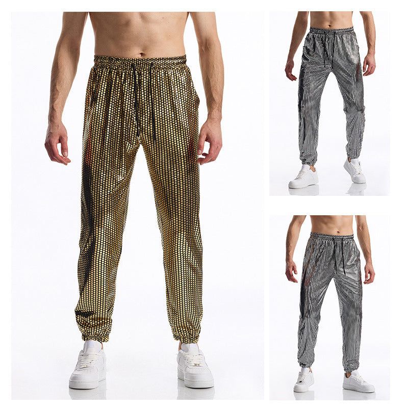 Herren atmungsaktive Jogginghose mit modernem Punktedesign R&B