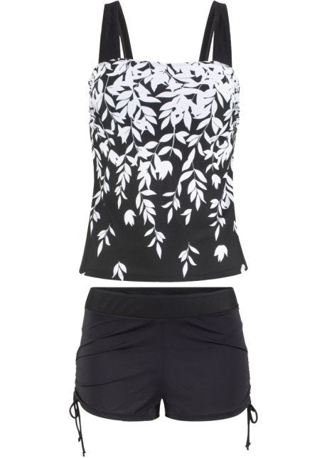 Damen Tankini-Set mit floralem Design und verstellbarem Oberteil R&B