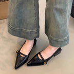 Damen Elegante Pumps mit modischem Riemen und komfortablem Blockabsatz R&B