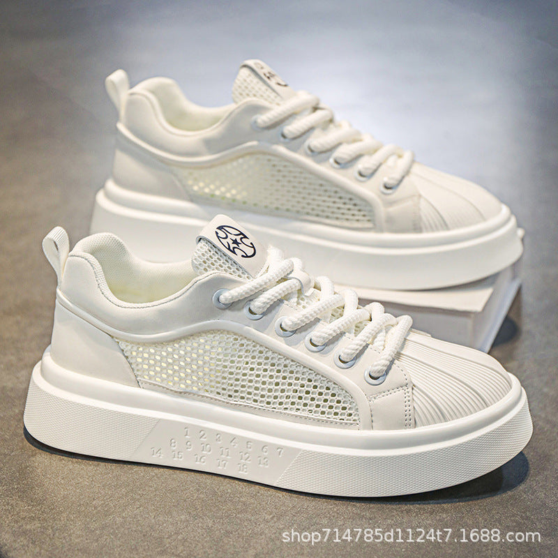 Damen Sportliche Sneakers mit atmungsaktiver Mesh-Oberfläche und voluminöser Sohle R&B