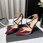 Damen elegante High Heel Pumps mit verstellbaren Riemen R&B