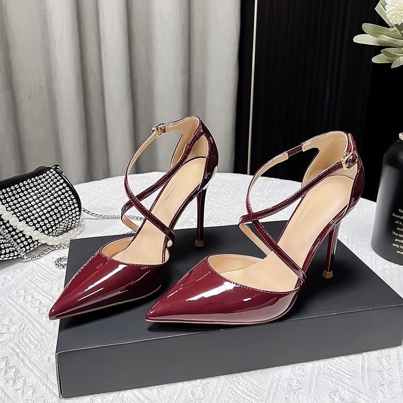 Damen elegante High Heel Pumps mit verstellbaren Riemen R&B
