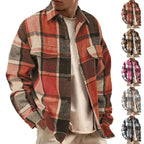 Herren kariertes Flanellhemd R&B