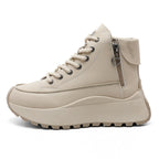 Damen High-Top Sneakers mit elegantem Reißverschluss und dämpfender Laufsohle R&B