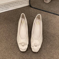 Damen Ballerinas mit floralem Dekor