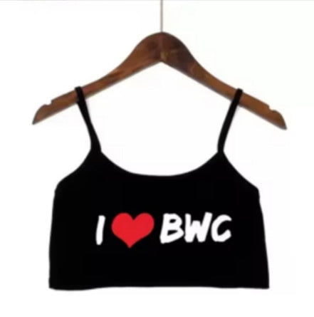 Damen modisches Crop-Top mit verzierten Trägern R&B